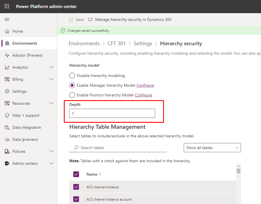 Manager Hierarchy Settings in Dynamics 365 CE